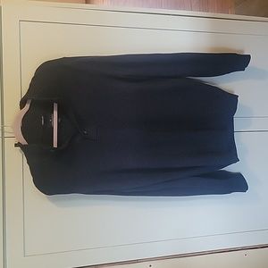 American Eagle Wool Blend Mock Neck Seriously Soft Sweater EUC - Navy